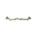 Only Natural Pet Hemp and Recycled Cotton Tug & Fetch Dog Toys - Interactive Tug & Chew Dog Rope Toy with 3 Knots - Eco-friendly Engaging & Durable Hemp Braid | Hemp Rope Toy with Squeakers 24" x 1"